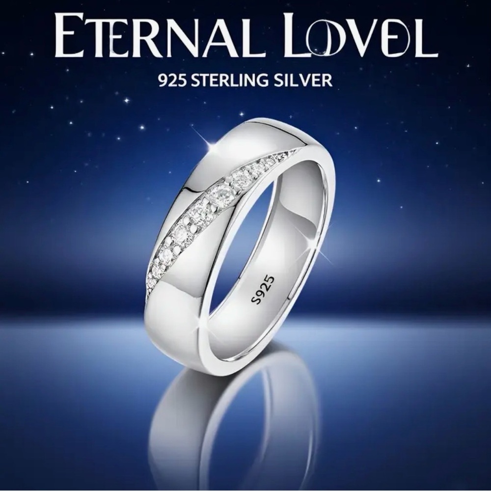 Sterling Silver Men's Band